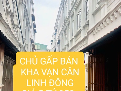 Chủ ngộp bán gấp - nha 2 lầu kha vãn cân - linh đông  hẻm ôto đậu cửa 0