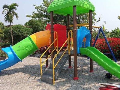 Cầu trượt liên hoàn xích đu,nhà bóng 3