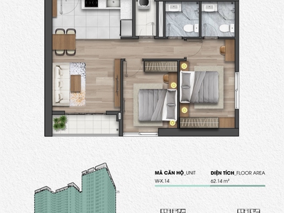 Sở hữu căn góc 2pn gần biển tại fpt plaza 3   vị trí đẹp, giá tốt 4