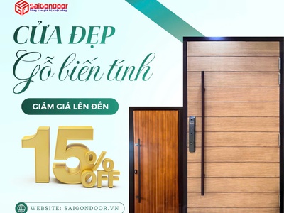 Cửa gỗ biến tính: Giải pháp bền vững và đẳng cấp cho kiến trúc hiện đại 1