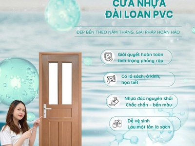 Cửa nhựa Đài Loan PVC: Giải pháp tối ưu và tiết kiệm cho ngôi nhà hiện đại 0