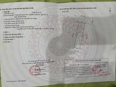 Bán đất mặt ngõ 172 Cát Linh   Tràng Cát dt 68m2 đường nhựa 8m oto tránh nhau giá chỉ 2 Tỷ650tr. 0