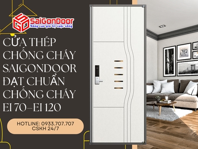 Cửa Thép Chống Cháy SaiGonDoor Đạt Chuẩn Chống Cháy EI 70 EI 120 1