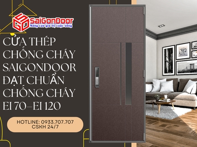 Cửa Thép Chống Cháy SaiGonDoor Đạt Chuẩn Chống Cháy EI 70 EI 120 2