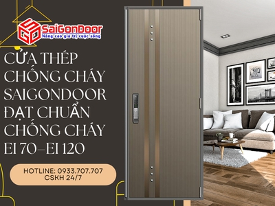 Cửa Thép Chống Cháy SaiGonDoor Đạt Chuẩn Chống Cháy EI 70 EI 120 3