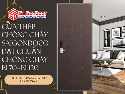 Cửa Thép Chống Cháy SaiGonDoor Đạt Chuẩn Chống Cháy EI 70 EI 120 9