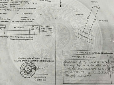 Chỉ 2,95 tỷ nhà 3 tầng mặt đường Quang Đàm, Sở Dầu, Hồng Bàng, Hải Phòng 0