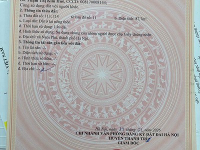 Sở hữu ngay nhà đẹp - giá tốt - vị trí đắc địa tại xã nam phù, hà nội 0