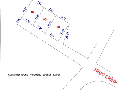 Bán đất f0 thụy hương   xã nội bài   sóc sơn   hà nội, vị trí đẹp giáp sân bay nội bài, view sông, 3