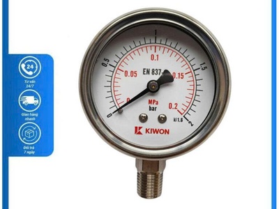 Đồng hồ áp suất Kiwon P254 0-2bar MPA Dantek chính hãng tại Vũng Tàu 0