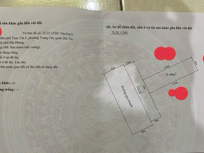 Bán đất TĐC Tràng Cát dt 60m2 giá chỉ 47tr/m2 đường 12m cả vỉa hè, cơ sở hạ tầng đồng bộ. 2