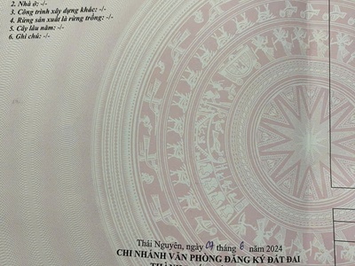 Bán mảnh đất diện tích lớn phường gia sàng tp thái nguyên 0