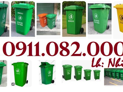 Thùng rác sỉ lẻ giá tốt hàng chất lượng- thùng rác 120l 240l màu sắc đa dạng- lh 0911082000 0