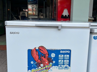 Thanh lý tủ đông hiệu Sanyo - dung tích tổng 208 lít - ngoại hình tốt 0