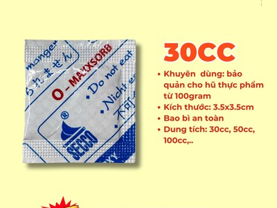 Gói Hút Oxy Secco: Tiêu Chuẩn Chất Lượng Cho Bánh Mứt - Thực Phẩm Khô 1