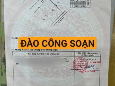 Bán đất 2 lô liền kề đường đào công soạn - trục thông biển 1