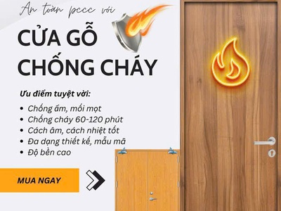 Cửa gỗ chống cháy EI60 0