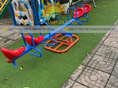 Bập bênh đòn 2 ghế nhập khẩu, bập bênh đòn lò xo 4 ghế 3