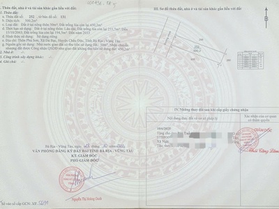 Chủ cần bán 500mv có 50 thổ cư gần nhà thờ đá bạc 1