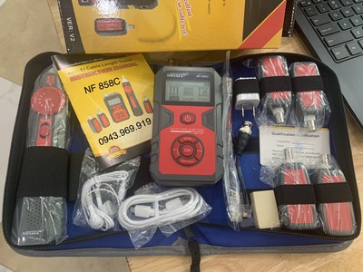 Máy Test mạng NF-858C đa năng 2 trong 1 với PoE   VFL 0