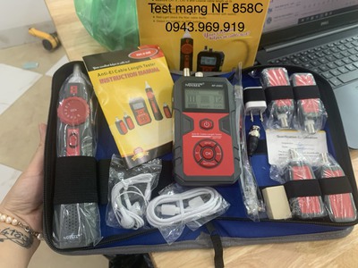 Máy Test mạng NF-858C đa năng 2 trong 1 với PoE   VFL 4