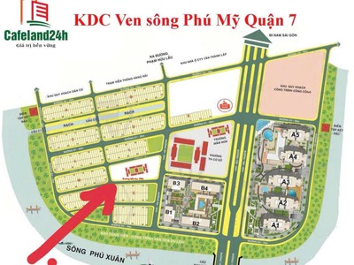 đất góc 2 mặt tiền phú mỹ quận 7 đường 14m gần sông công viên kd đỉnh 13,8 tỷ 0