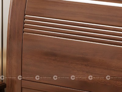 Giường Ngủ Gỗ Tự Nhiên Màu Nâu Sang Trọng 1