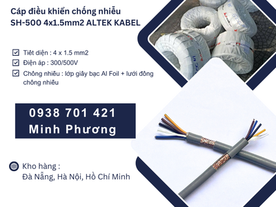 Cáp tín hiệu chống nhiễu sh-500 4x1.5mm2 Altek Kabel giao ngay Đà Nẵng, Huế 0