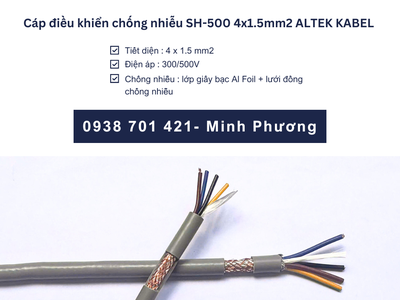 Cáp tín hiệu chống nhiễu sh-500 4x1.5mm2 Altek Kabel giao ngay Đà Nẵng, Huế 2