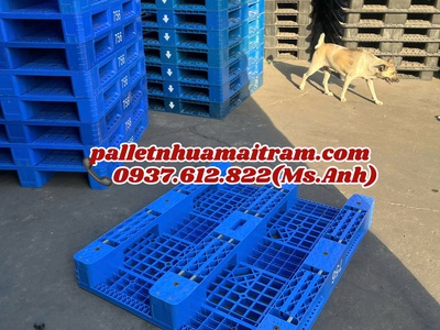 Phân Phối Pallet Nhựa Màu Xanh KT: 1200x1000x150mm Giá Siêu Ưu Đãi Tại Bình Dương 0