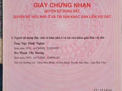 Đất đẹp   giá đầu tư  - cần bán 2 lô đất tại sơn định,  sơn hòa , phú yên  cũ   xã vân hòa, daklak 0