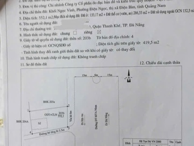 Chính chủ cần bán nhà đất   điện bàn, quảng nam 2