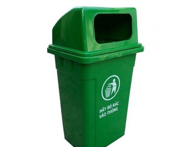 Thùng rác nhựa 90L nắp hở giá rẻ 0