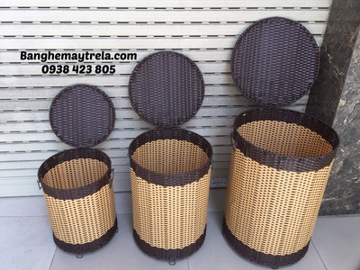 Sọt đựng đồ mây nhựa giá rẻ 4
