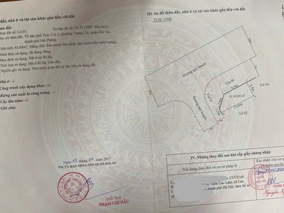 Bán siêu phẩm lô góc TDC Tràng Cát, Hải An 66m2 giá chỉ 4,2 tỷ 2