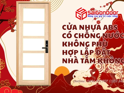 Cửa nhựa ABS có chống nước không Phù hợp lắp đặt nhà tắm không 0