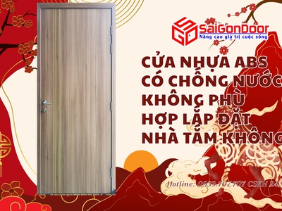 Cửa nhựa ABS có chống nước không Phù hợp lắp đặt nhà tắm không 2