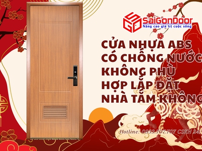 Cửa nhựa ABS có chống nước không Phù hợp lắp đặt nhà tắm không 3
