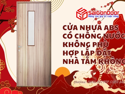 Cửa nhựa ABS có chống nước không Phù hợp lắp đặt nhà tắm không 4