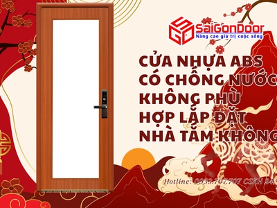 Cửa nhựa ABS có chống nước không Phù hợp lắp đặt nhà tắm không 5