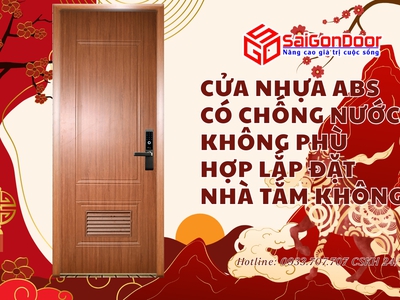 Cửa nhựa ABS có chống nước không Phù hợp lắp đặt nhà tắm không 8
