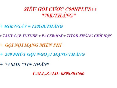 Bùng nổ gói cước siêu C90Npluss 1