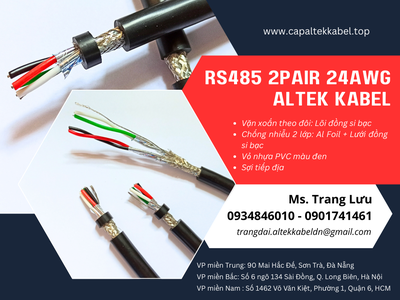 Cáp truyền thông RS485 2 Pair 24awg Hà Nội, Đà Nẵng, HCM 2