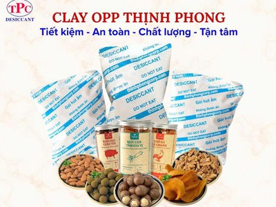 Gói hút ẩm Clay OPP giúp bánh mứt, đồ ăn vặt giòn lâu thế nào 0