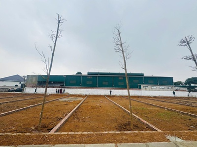 Bán lô đất 100m 2 mặt tiền sát cổng chính đại học quốc gia, khu cnc hòa lạc, cách ql21 chỉ 300m 0