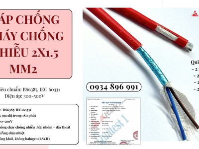 Cáp Tín Hiệu Chống Cháy Chống Nhiễu 2x1.5 Hồ Chí Minh, Bình Dương, Đồng Nai. 0