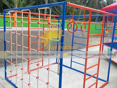 Bộ vận động thang leo, vách dây, leo núi đa năng 2