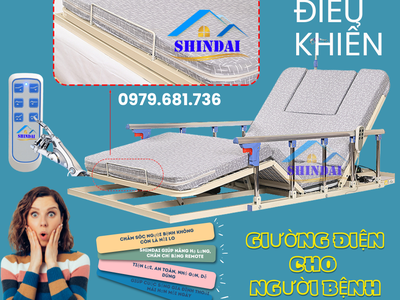 Giường điện nâng lưng giúp người sau mổ nghỉ ngơi thoải mái hơn. 0