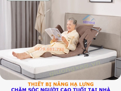 Giường điện nâng lưng giúp người sau mổ nghỉ ngơi thoải mái hơn. 1