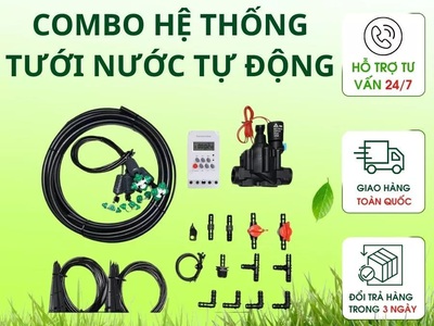 Combo hệ thống tưới nước tự động 04 0